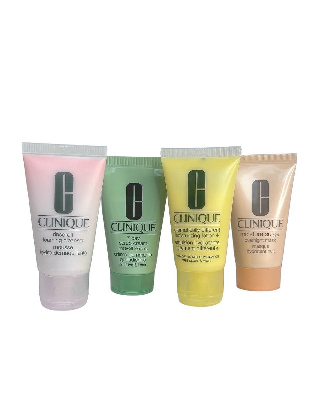 Clinique Cleanser, Scrub Cream, Moisturizing Lotion & Overnight Mask 1oz 4pc Set